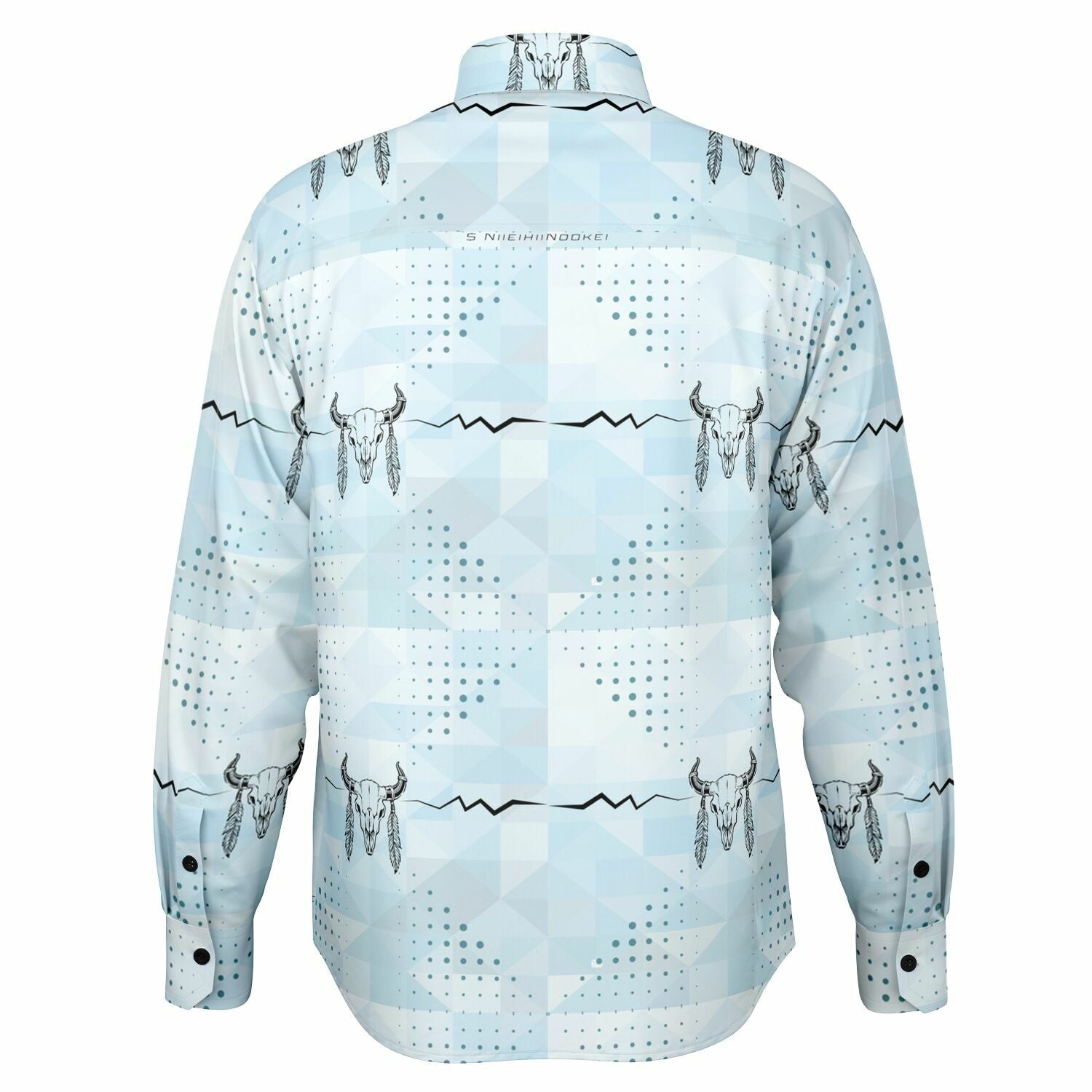 $NiieihiiNookei Long Sleeve Button Down Shirt - AOP