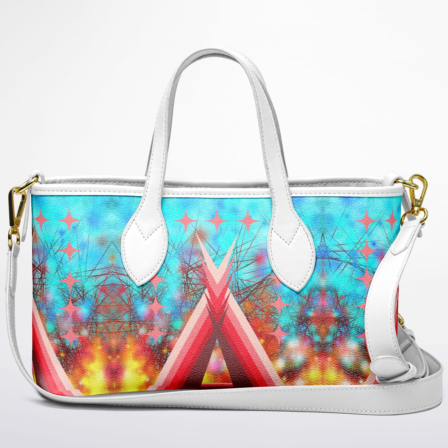 $NiieihiiNookei Leather Tote Bag - AOP