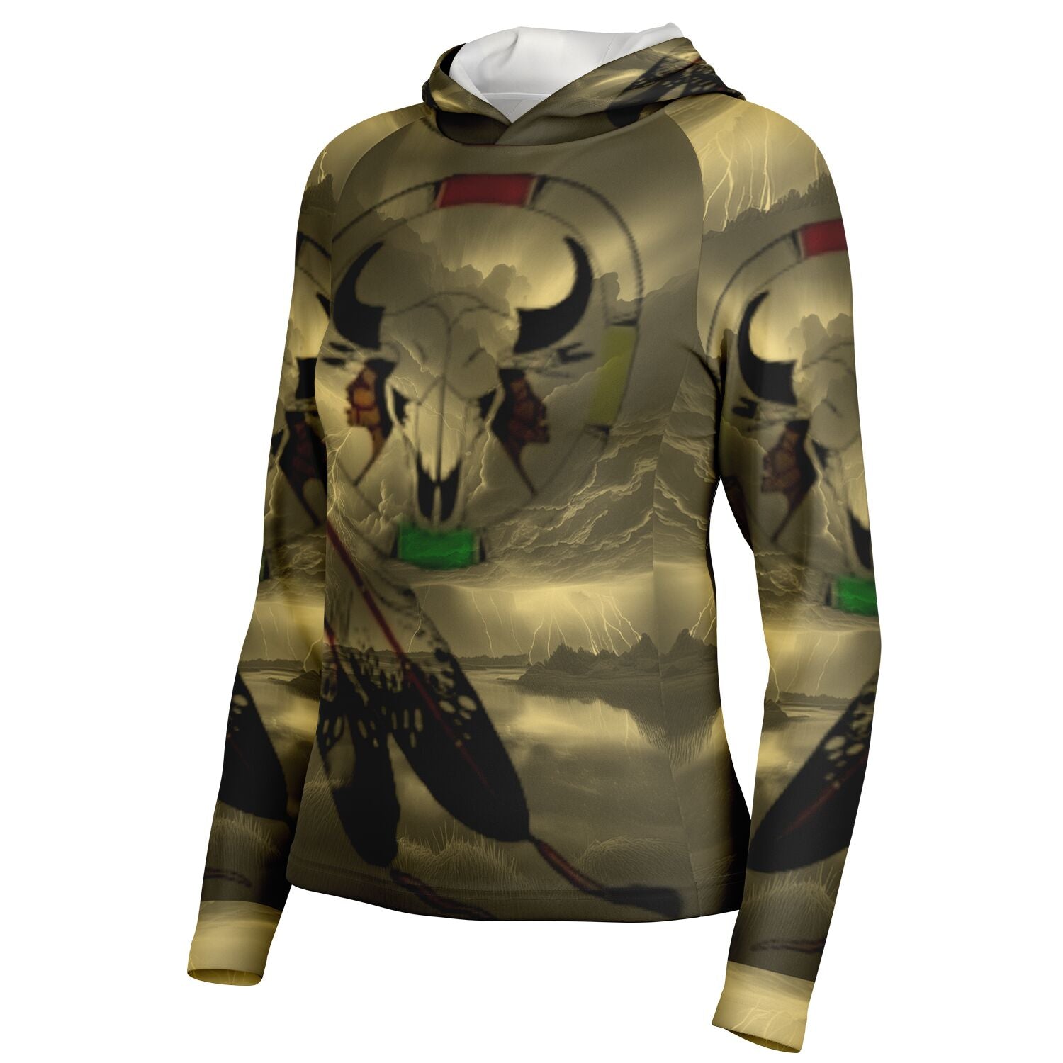 $NiieihiiNookei  Hooded Performance Shirt - AOP