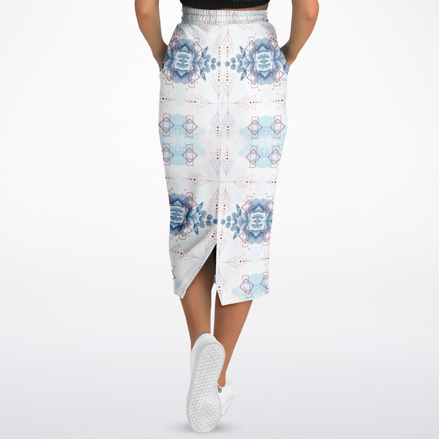 $NiieihiiNookei Athletic Long Pocket Skirt - AOP