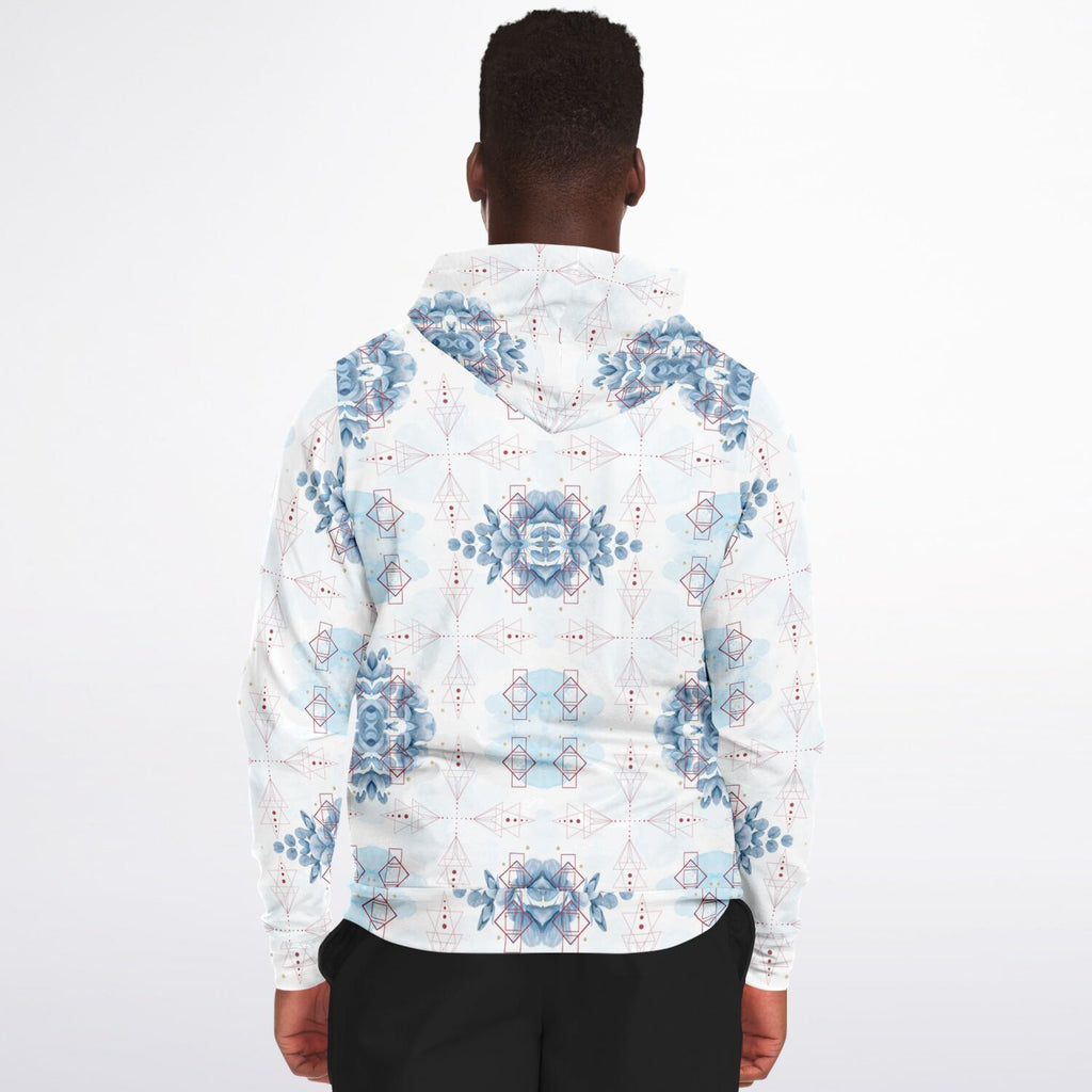 Athletic Zip-Up Hoodie - AOP