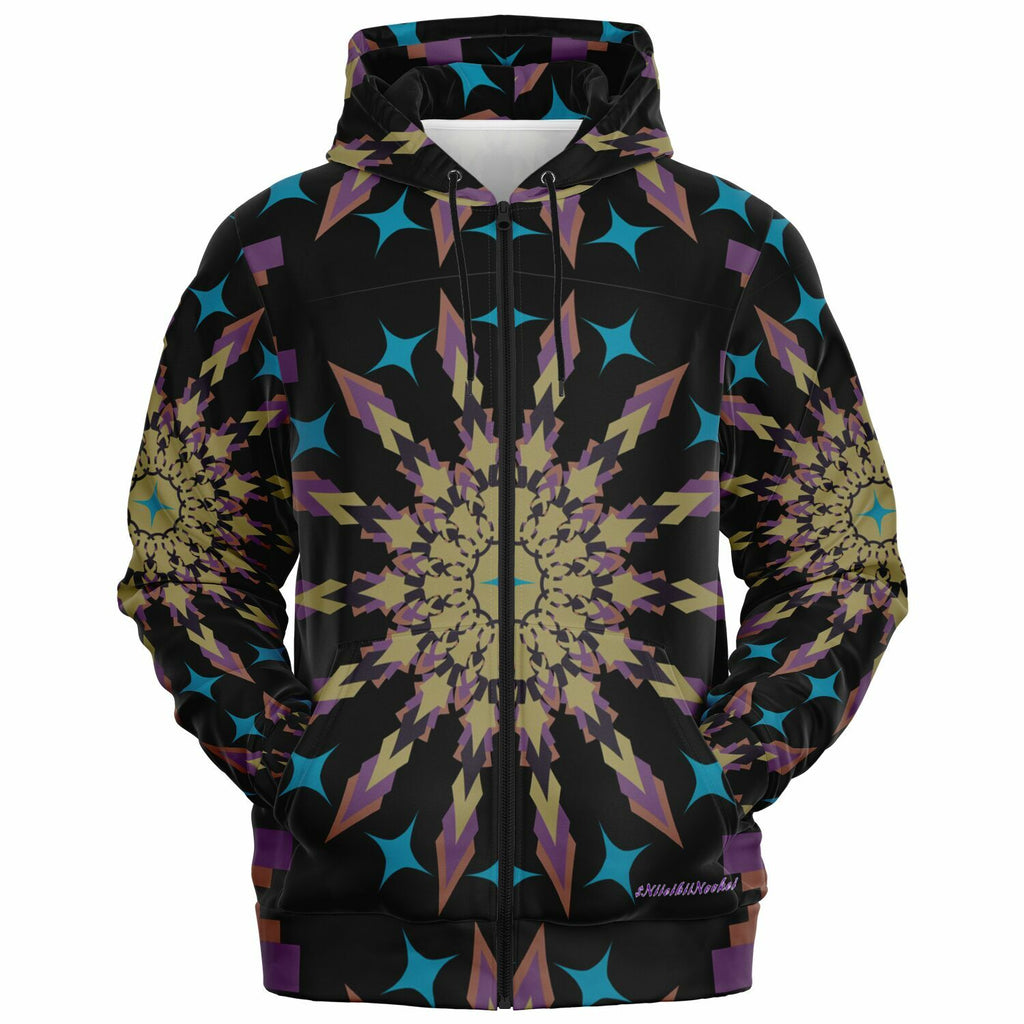 $NiieihiiNookei Athletic Zip-Up Hoodie - AOP