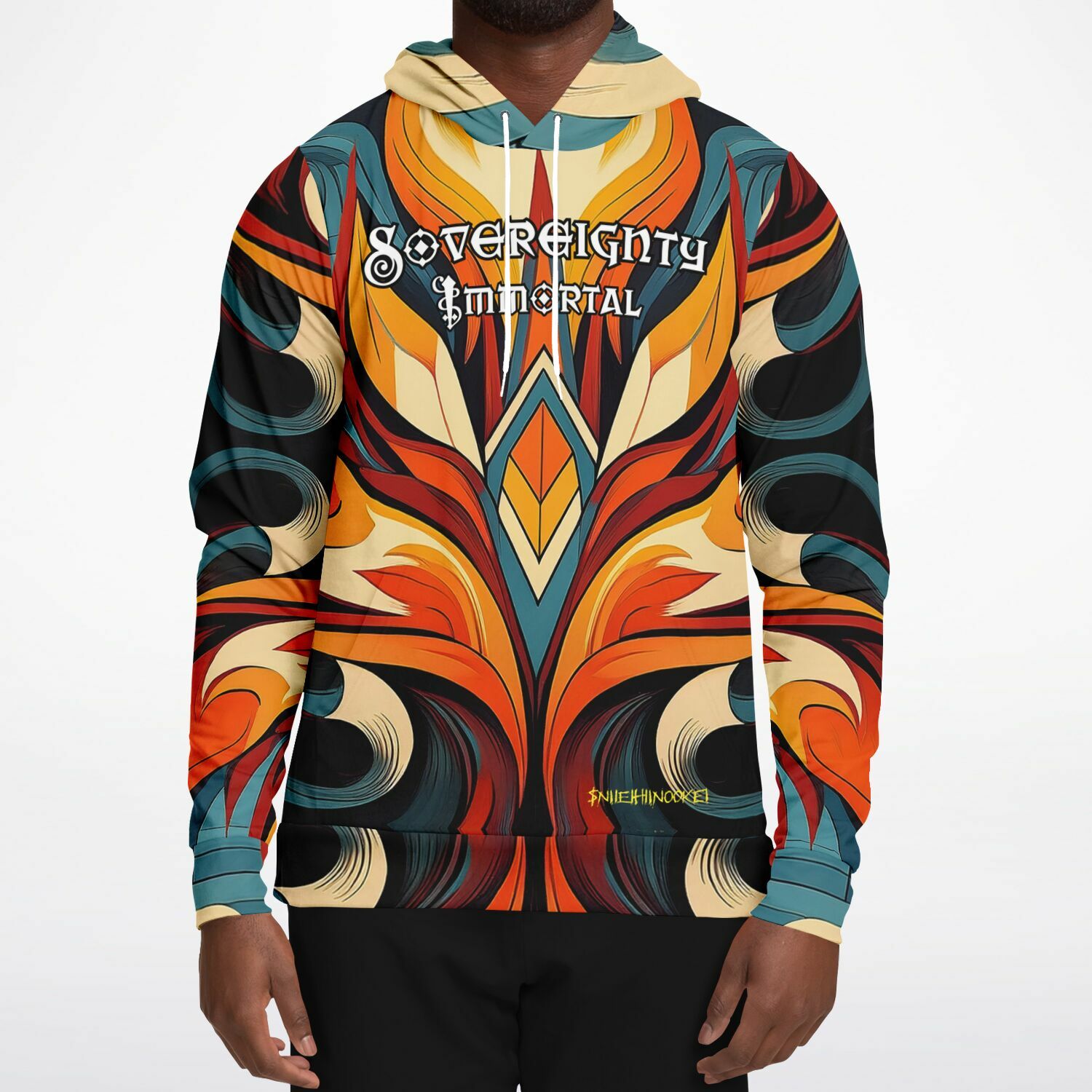 $NiieihiiNookei Sovereignty Immortal Athletic Hoodie - AOP
