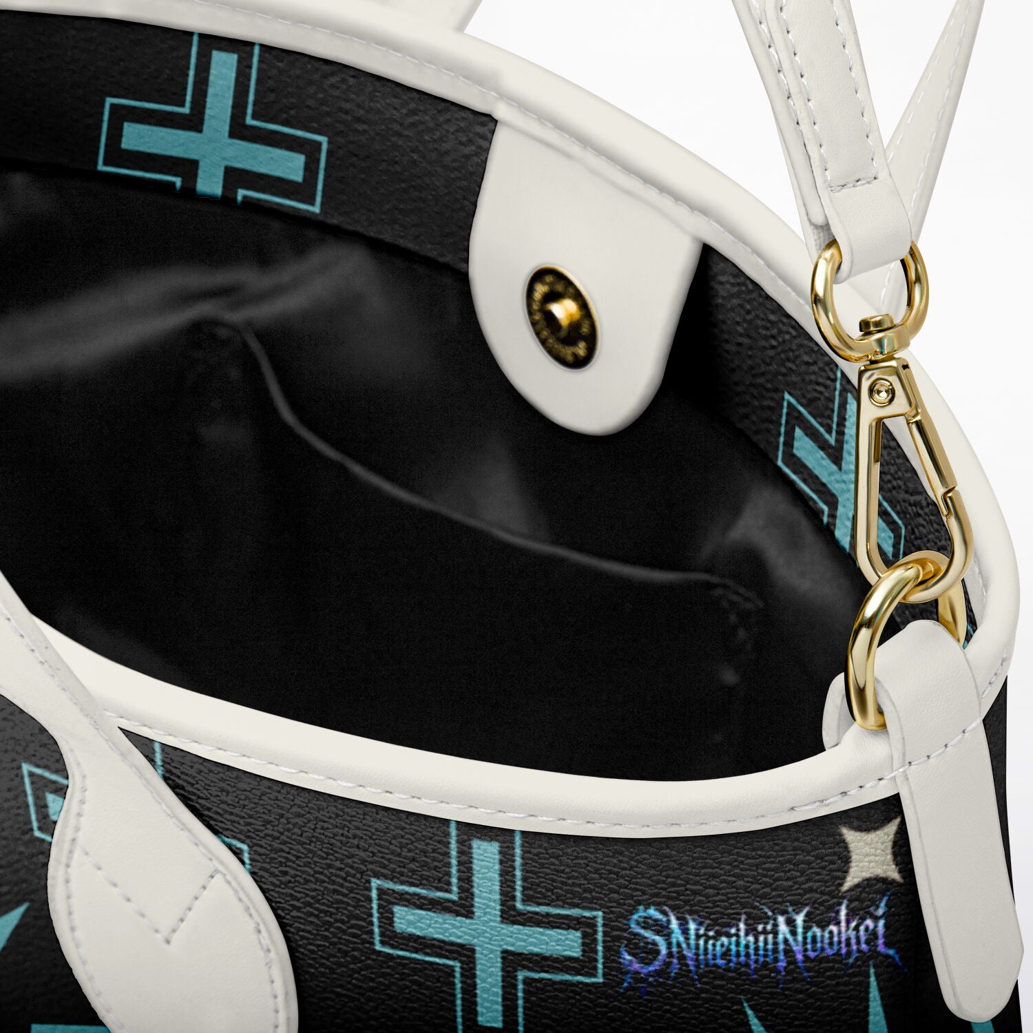$NiieihiiNookei Leather Tote Bag - AOP