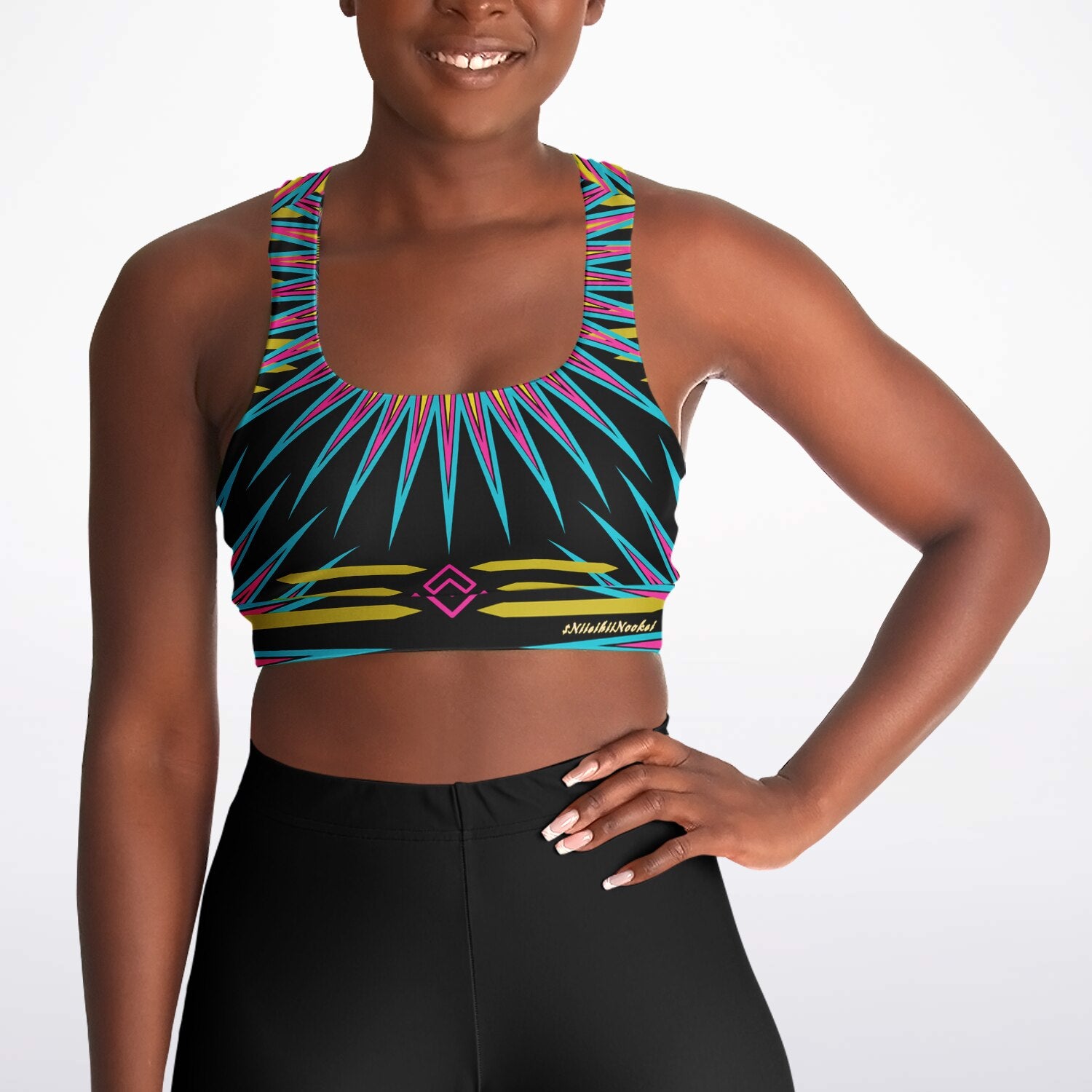 $NiieihiiNookei Padded Sports Bra - AOP