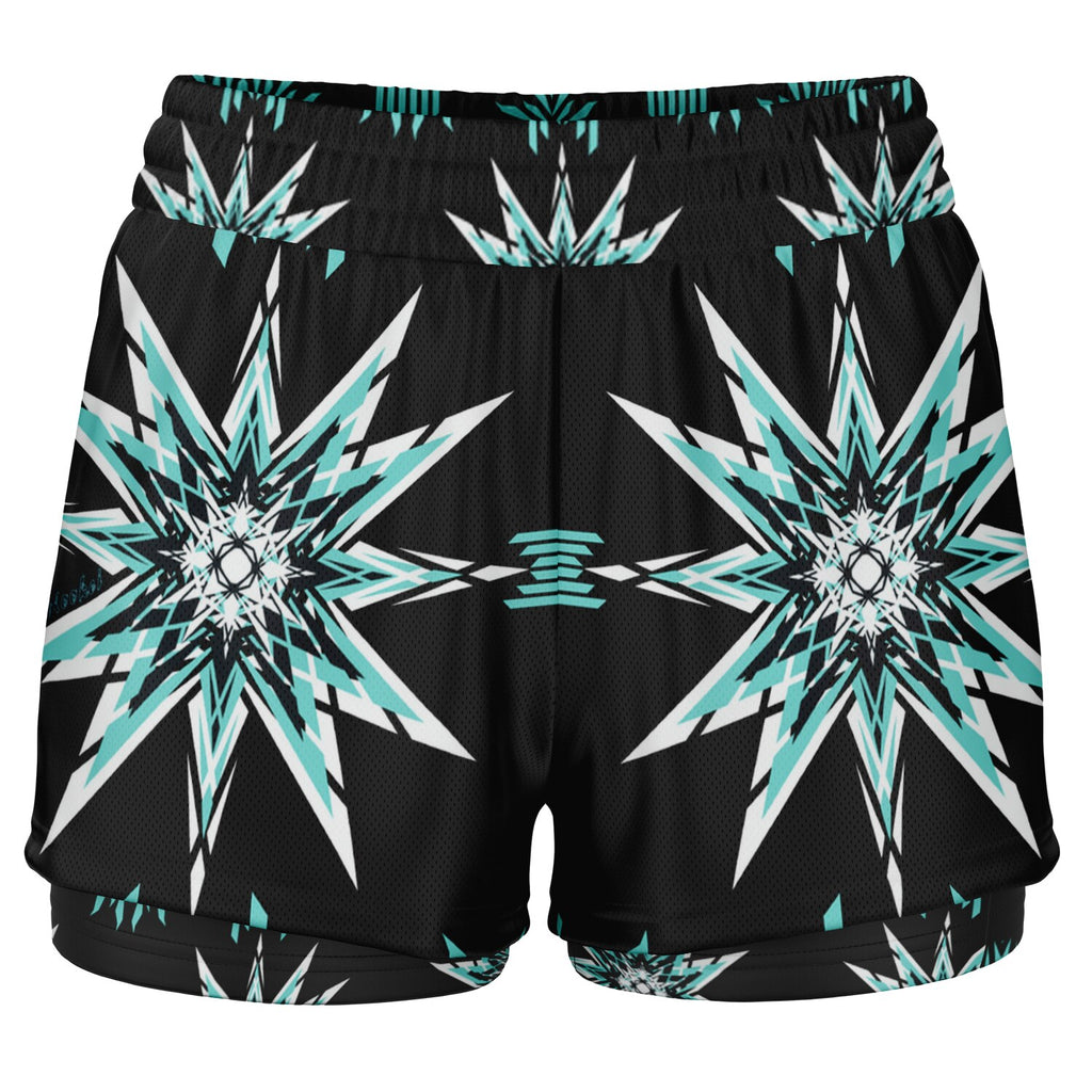 $NiieihiiNookei Women's 2-in-1 Shorts - AOP