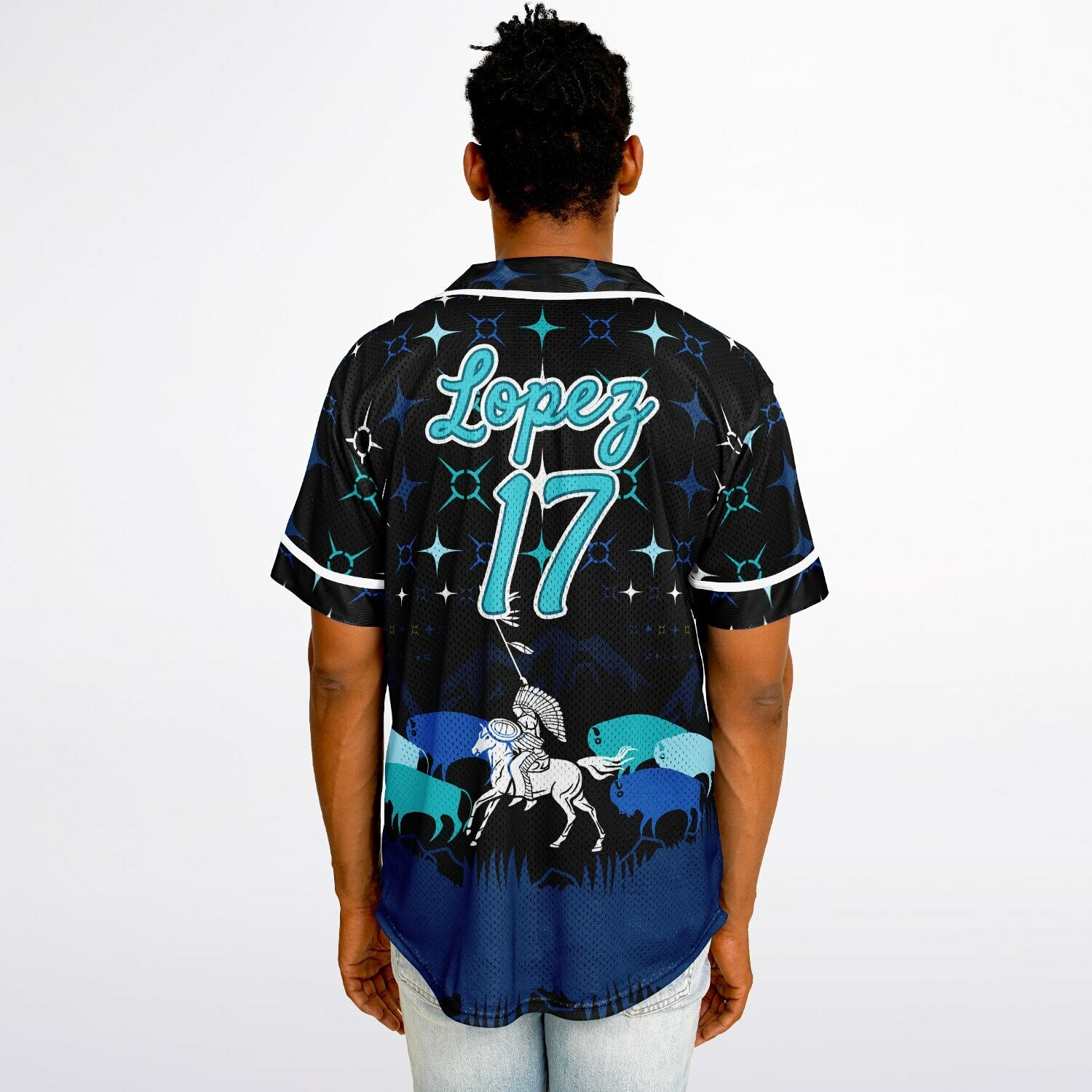 #17 Lopez Premium Baseball Jersey - AOP copy