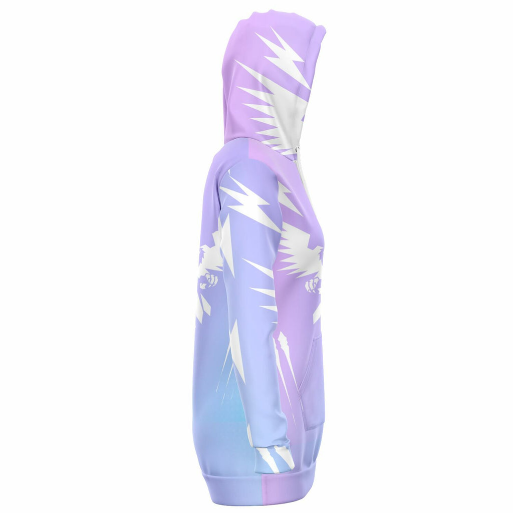 $NiieihiiNookei design Fashion Longline Hoodie - AOP