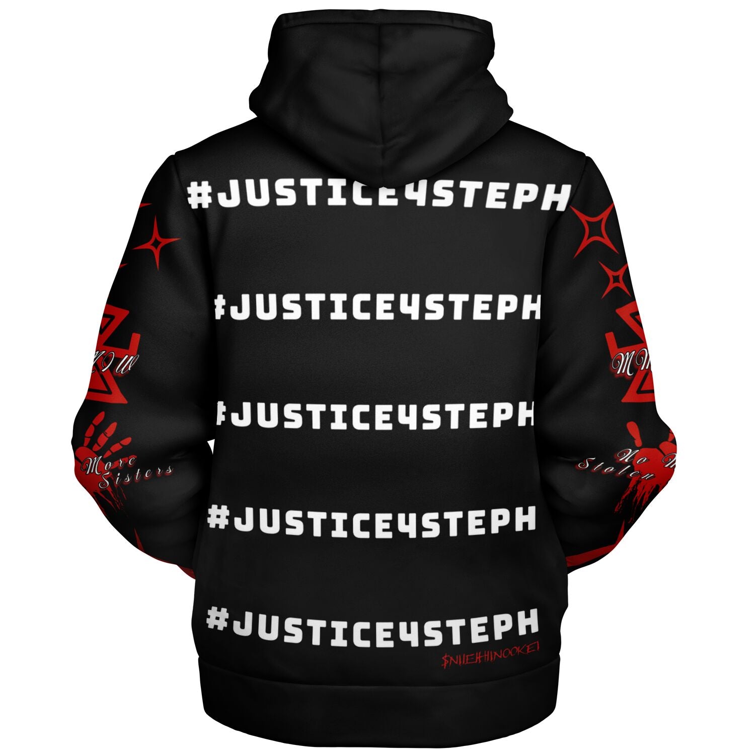 #JUSTICE4STEPH Microfleece Ziphoodie - AOP