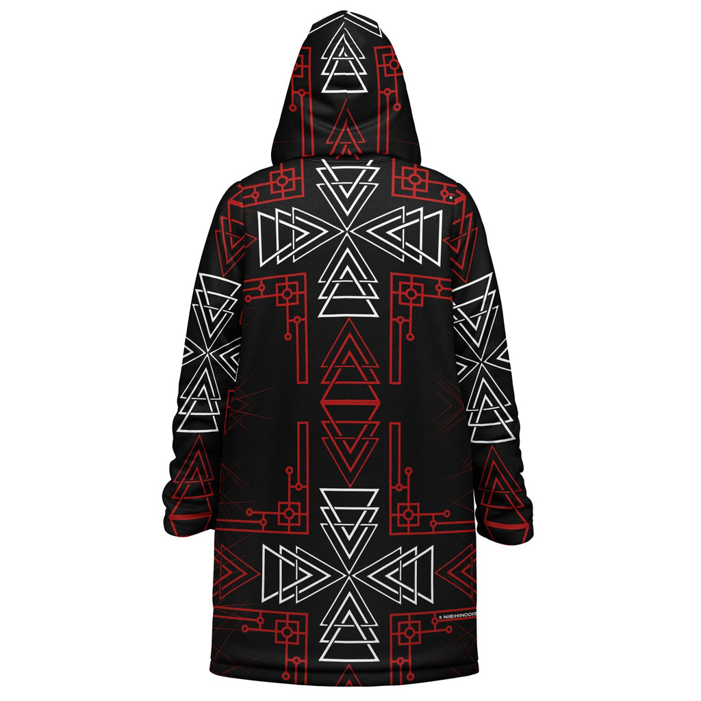 $NiieihiiNookei Microfleece Lined Zipper Cloak - AOP