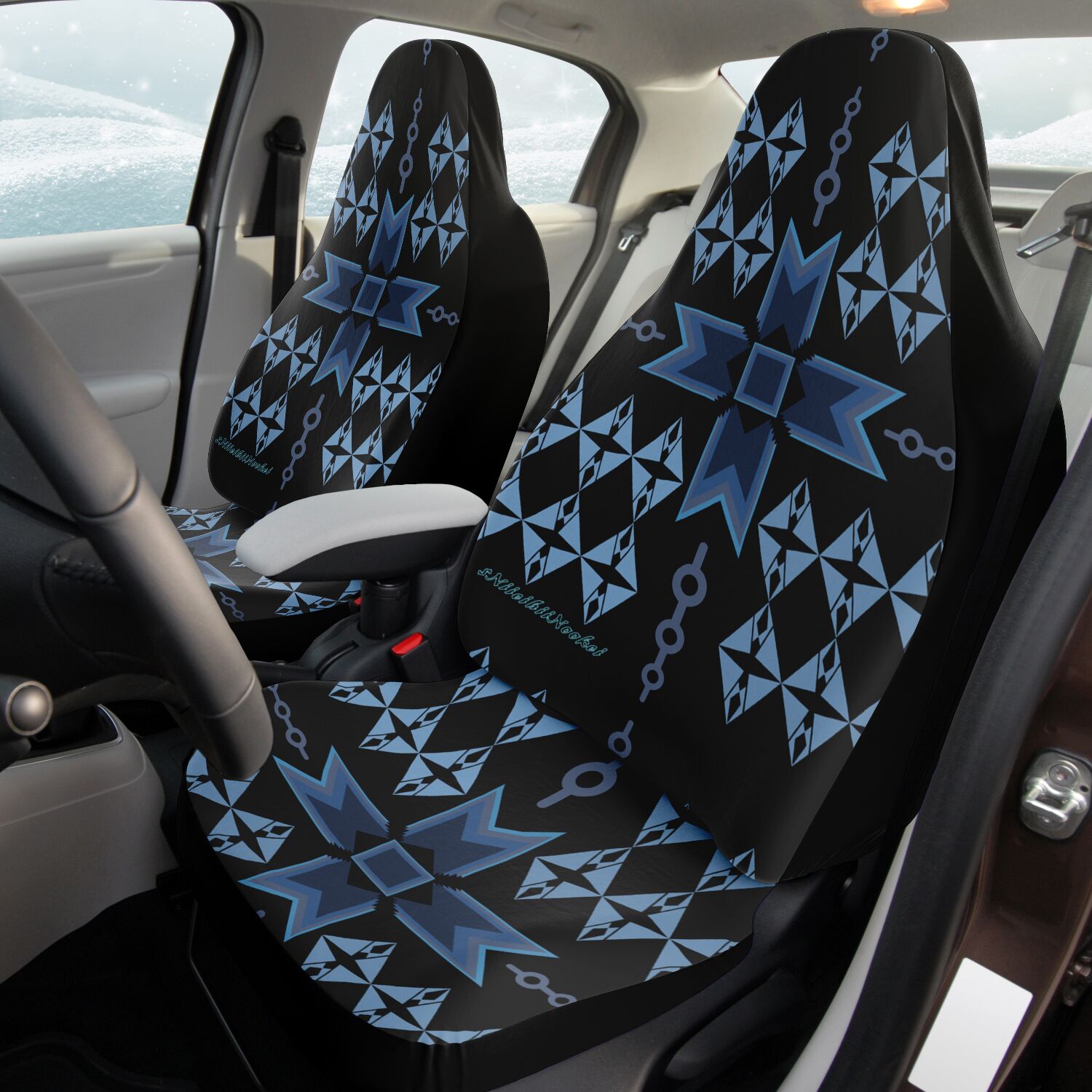 $NiieihiiNookei Car Seat Cover - AOP