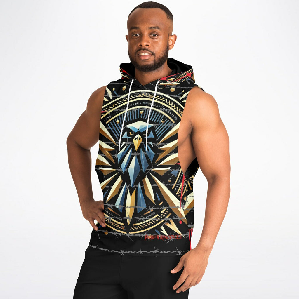 $NiieihiiNookei Athletic Drop Armhole Hoodie - AOP