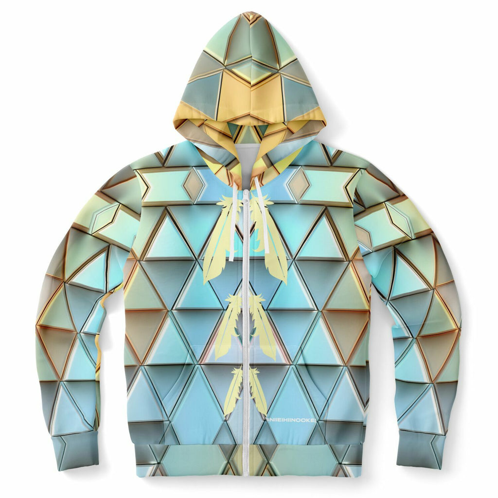 $NiieihiiNookei Athletic Zip-Up Hoodie - AOP