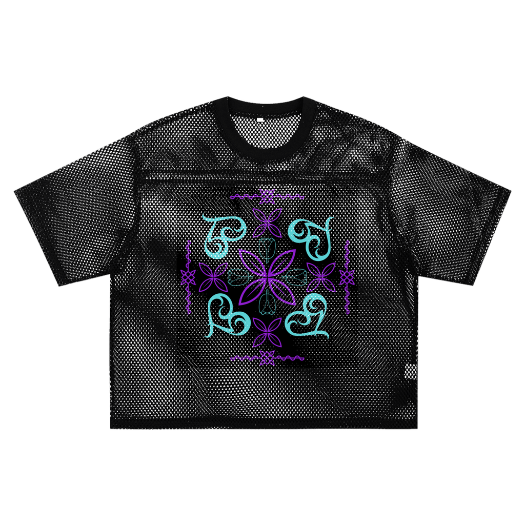 See-through Boxy Net T-shirt