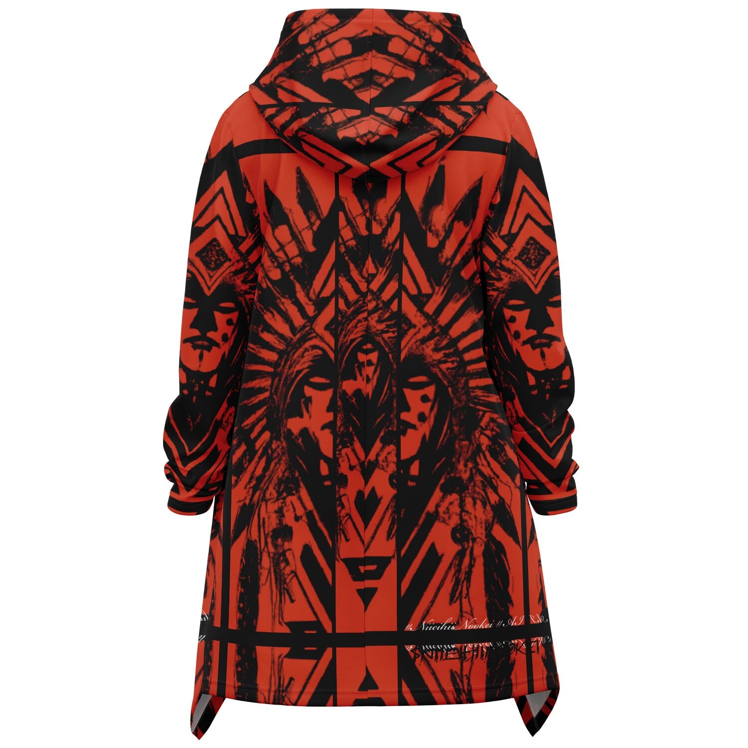 $NiieihiiNookei Fashion Elongated Cloak - AOP