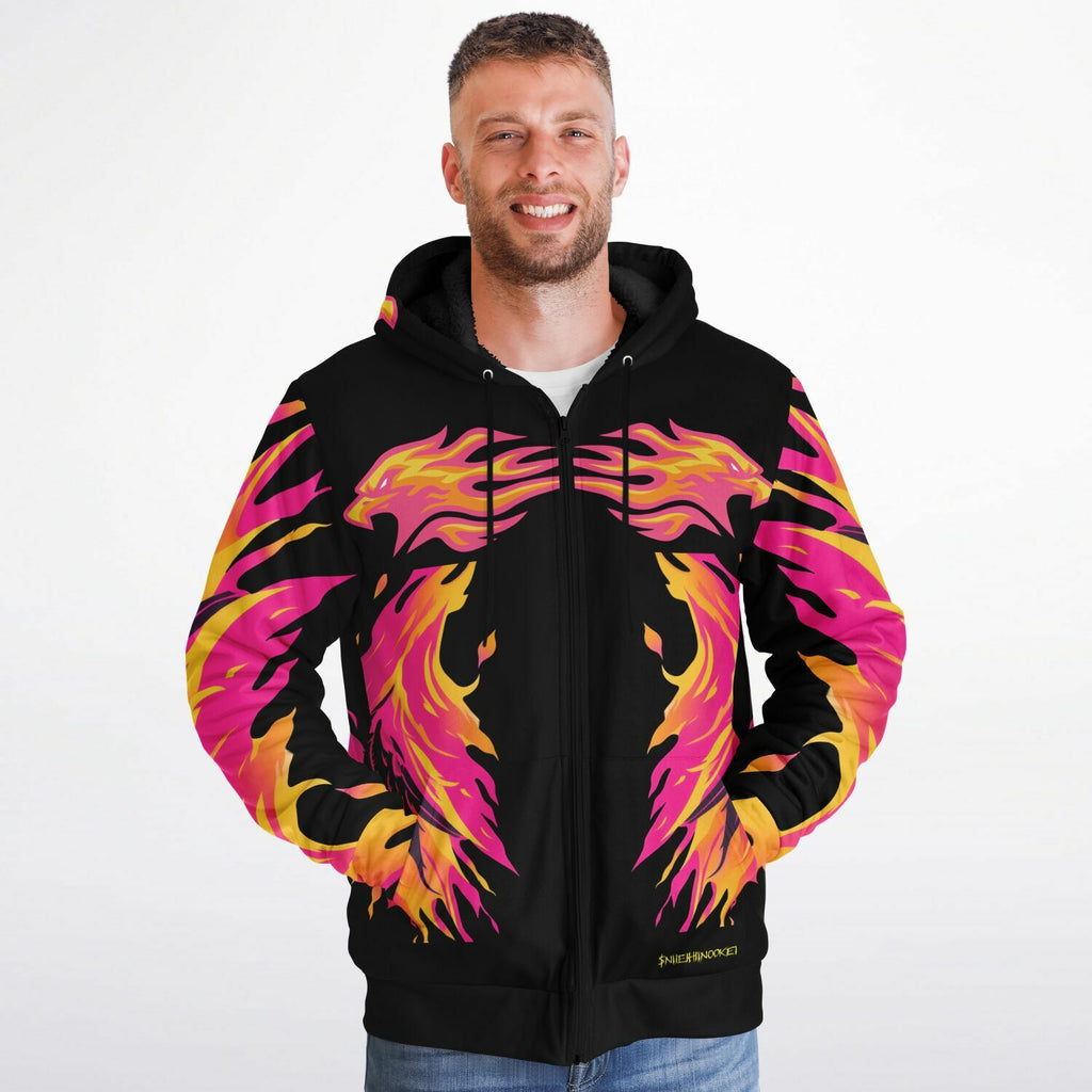 $NiieihiiNookei Microfleece Ziphoodie - AOP