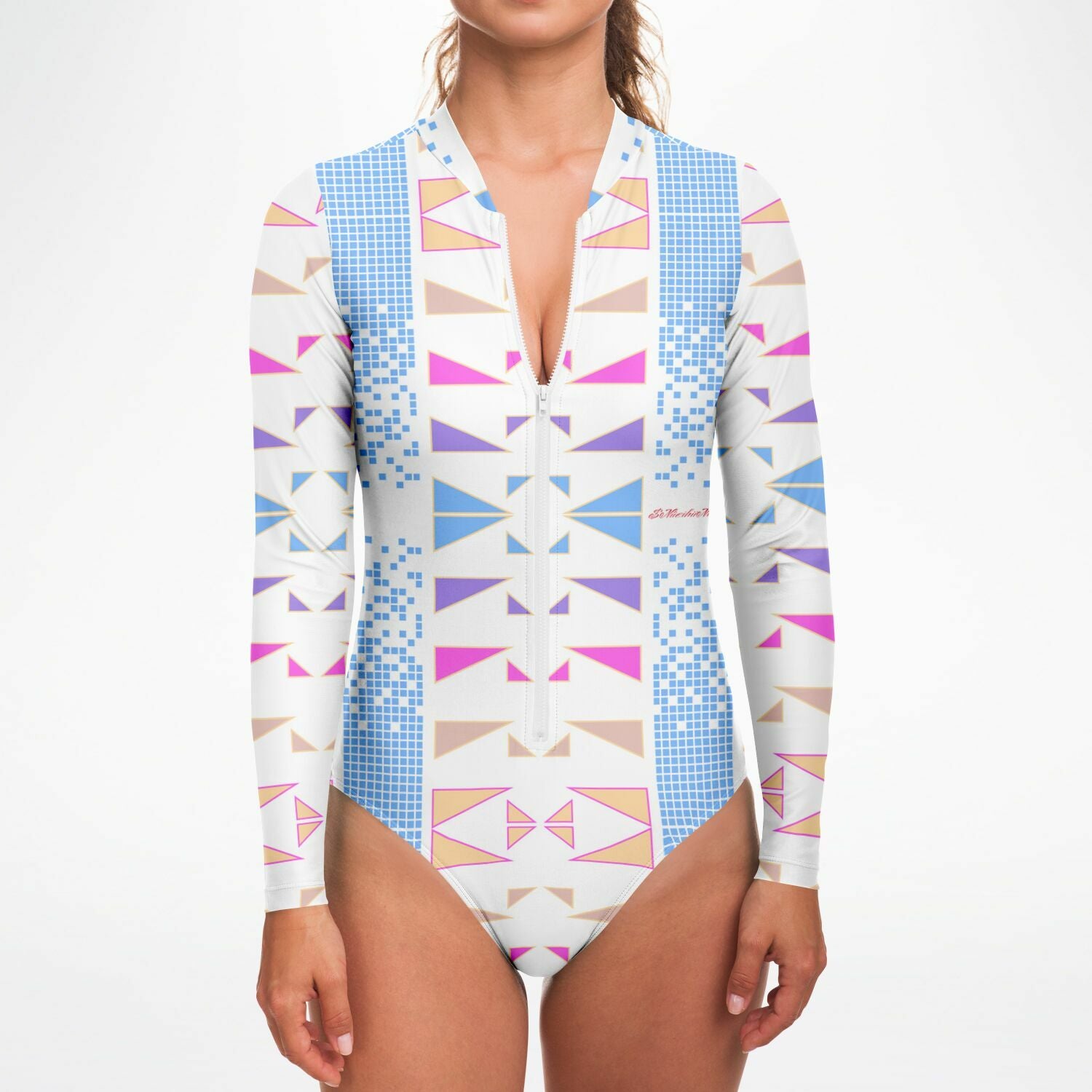 $NiieihiiNookei Bodysuit Long Sleeve - AOP