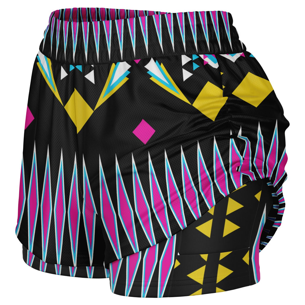 $NiieihiiNookei Women's 2-in-1 Shorts - AOP