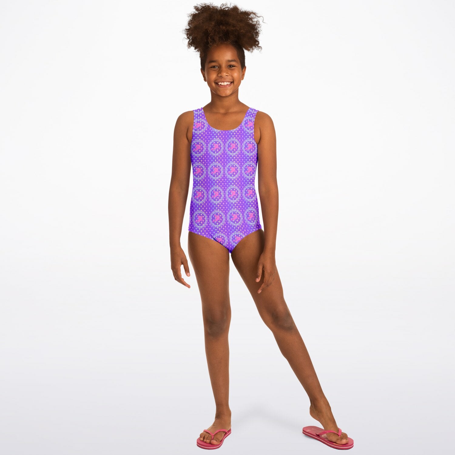 Elliana WhiteEagle design Kids Swimsuit - AOP