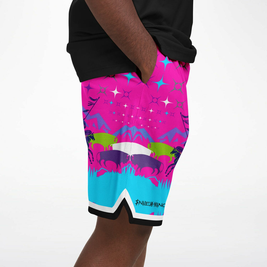 $NiieihiiNookei Basketball Short Rib - AOP