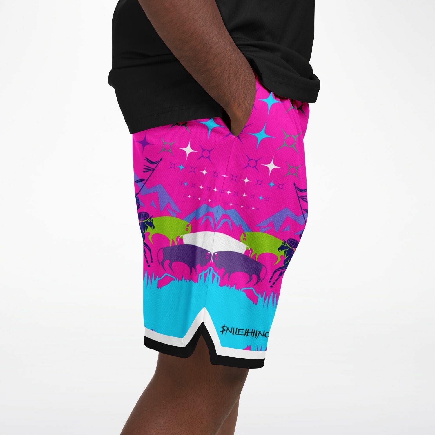 $NiieihiiNookei Basketball Short Rib - AOP