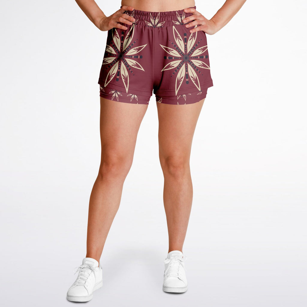 $NiieihiiNookei Women's 2-in-1 Shorts - AOP