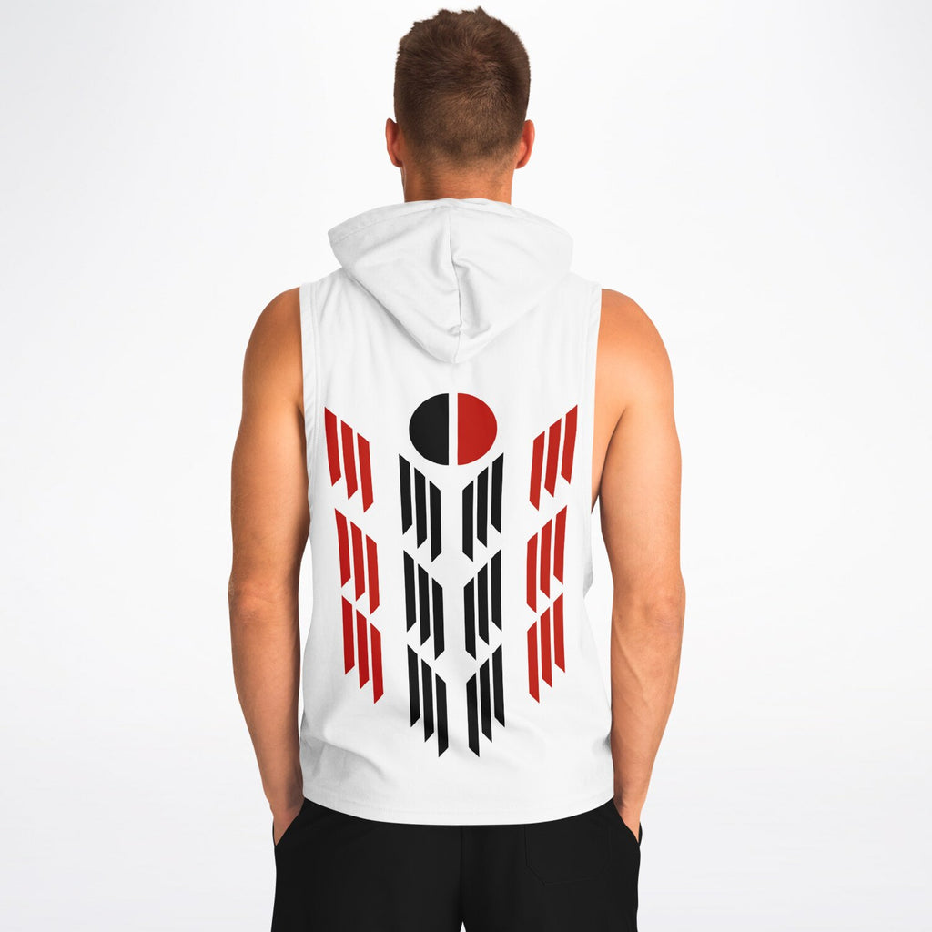 $NiieihiiNookei Arapaho Flag Design Athletic Drop Sleeveless Hoodie - AOP