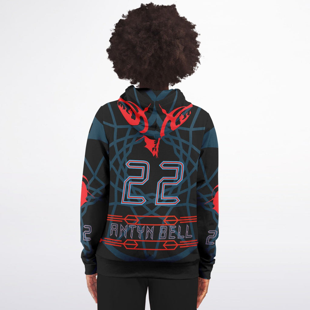 $NiieihiiNookei Athletic Zip-Up Hoodie - AOP