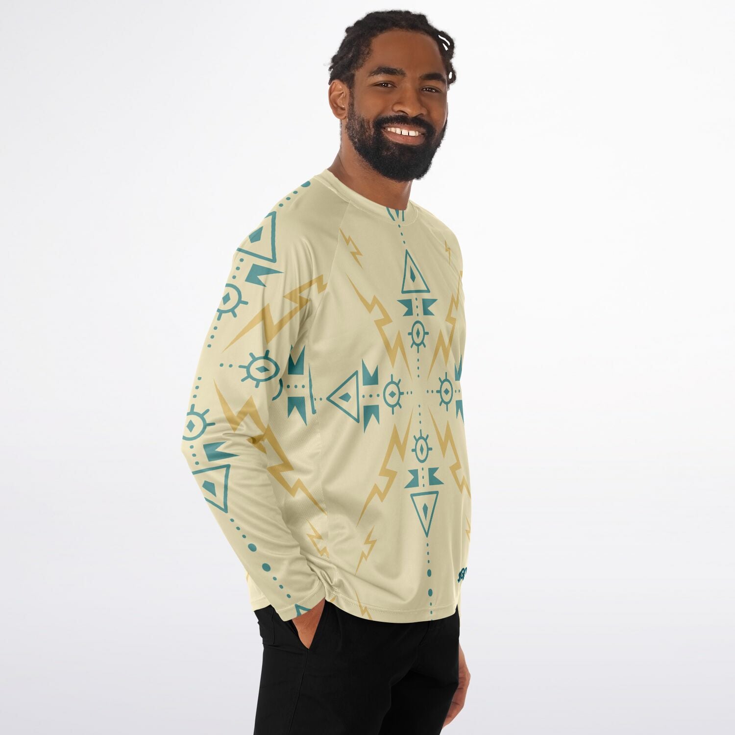 $NiieihiiNookei Men's Long Sleeve Performance Shirt - AOP