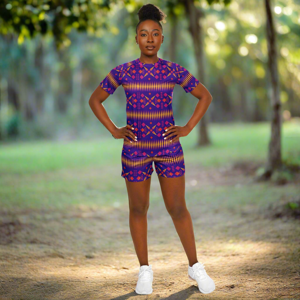 $NiieihiiNookei Women's Active Set - AOP