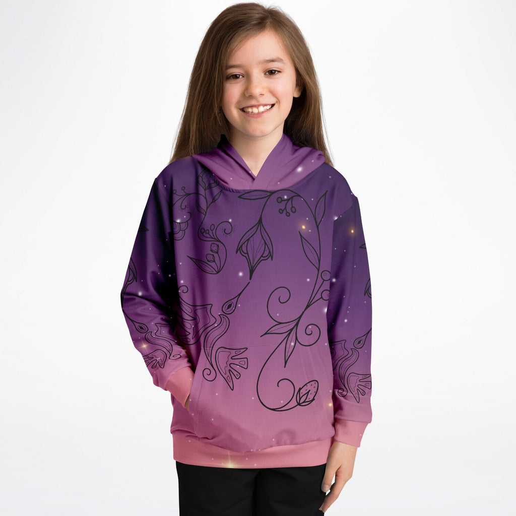 $NiieihiiNookei Hummingbird Athletic Kids Hoodie - AOP