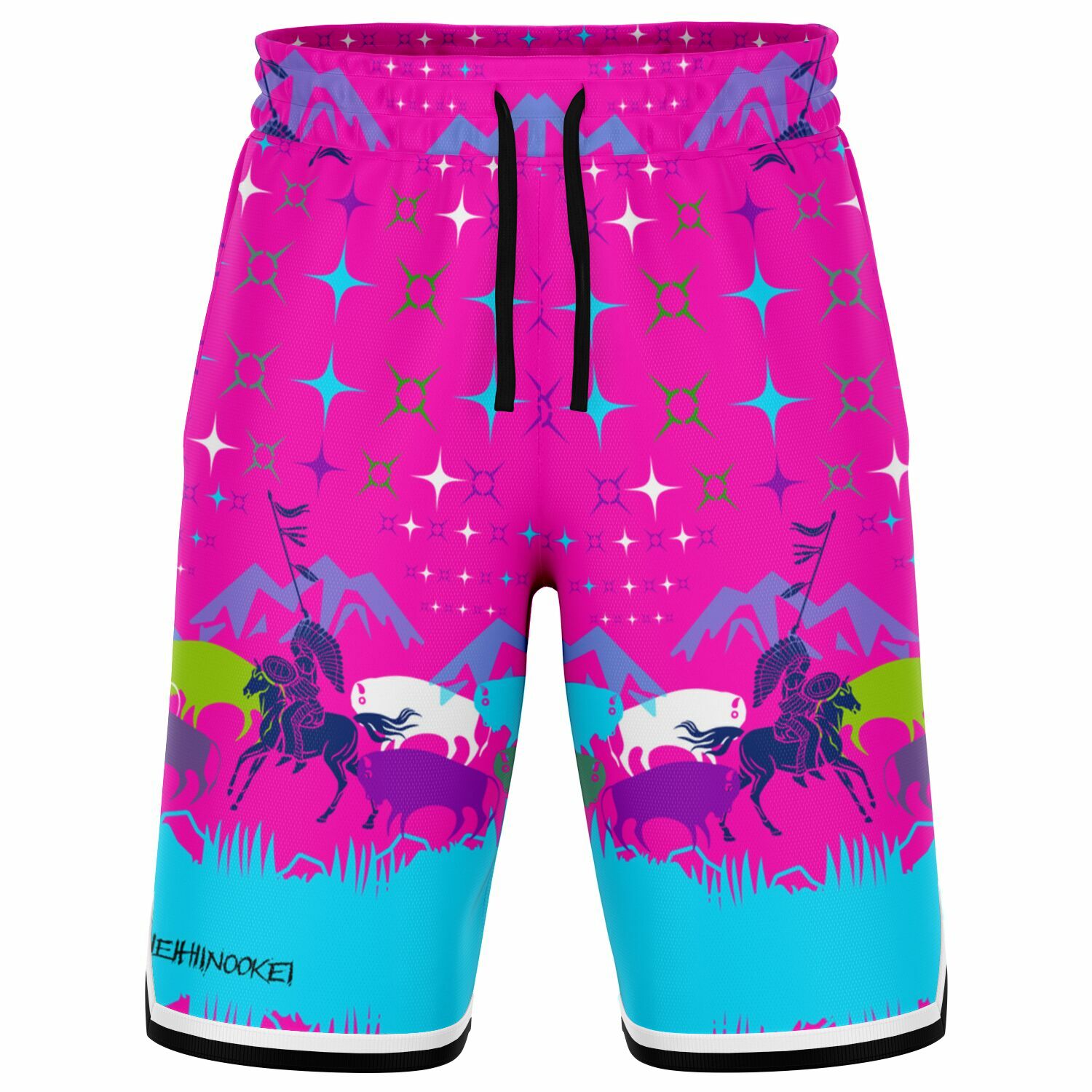 $NiieihiiNookei Basketball Short Rib - AOP
