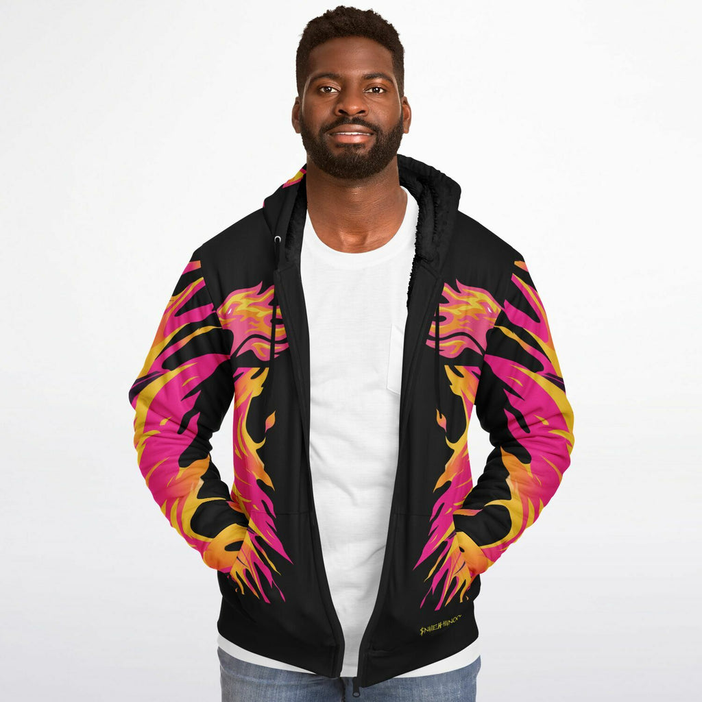 $NiieihiiNookei Microfleece Ziphoodie - AOP