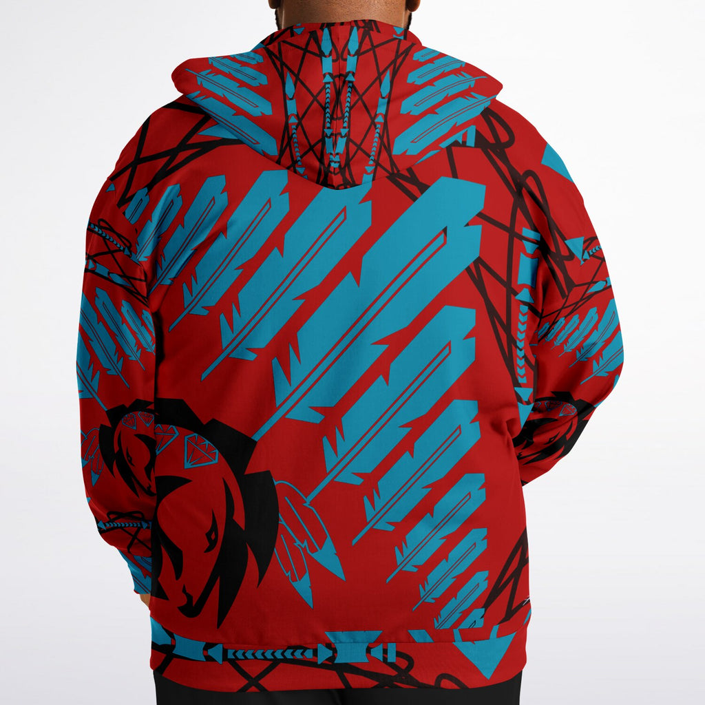 StrengthHonorCourage Plus-size Ziphoodie - AOP
