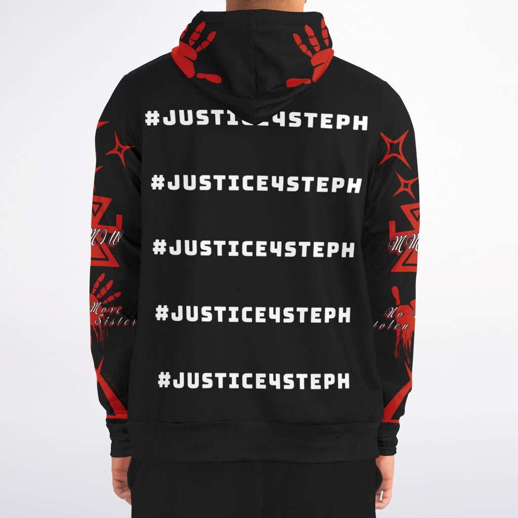 #JUSTICE4STEPH Athletic Zip-Up Hoodie - AOP