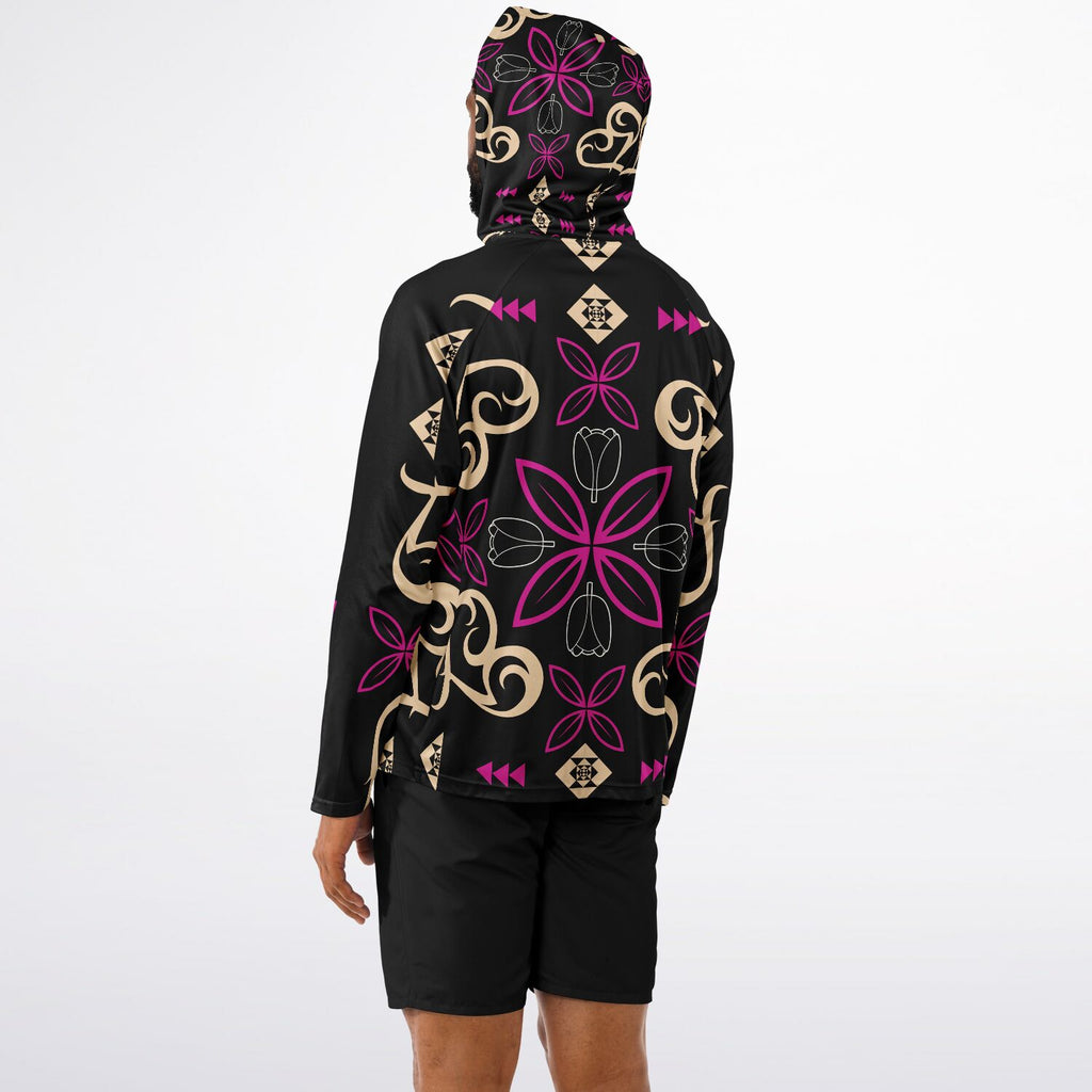 $NiieihiiNookei Men's Long Sleeve Hooded Performance Shirt - AOP