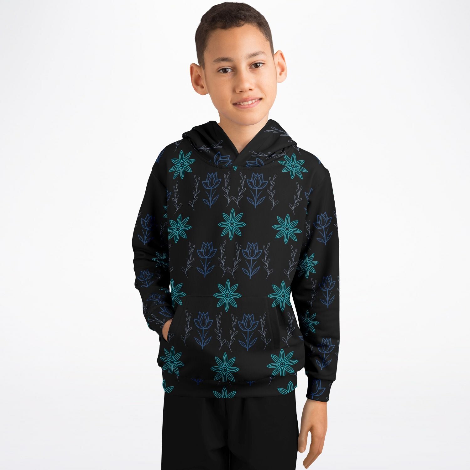 $NiieihiiNookei Athletic Kids Hoodie - AOP