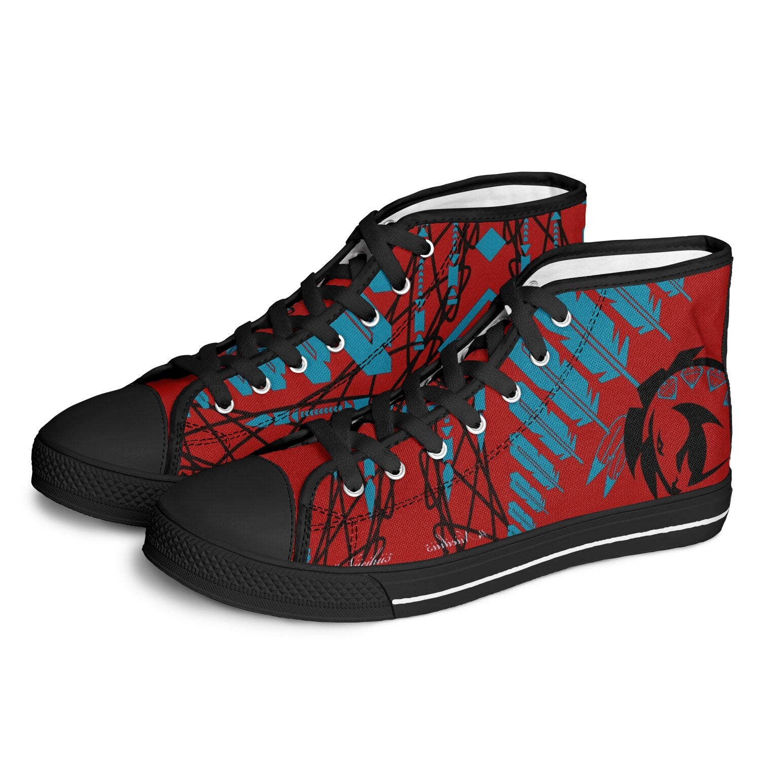 $NiieihiiNookei Urban Peak High Top Shoes - AOP