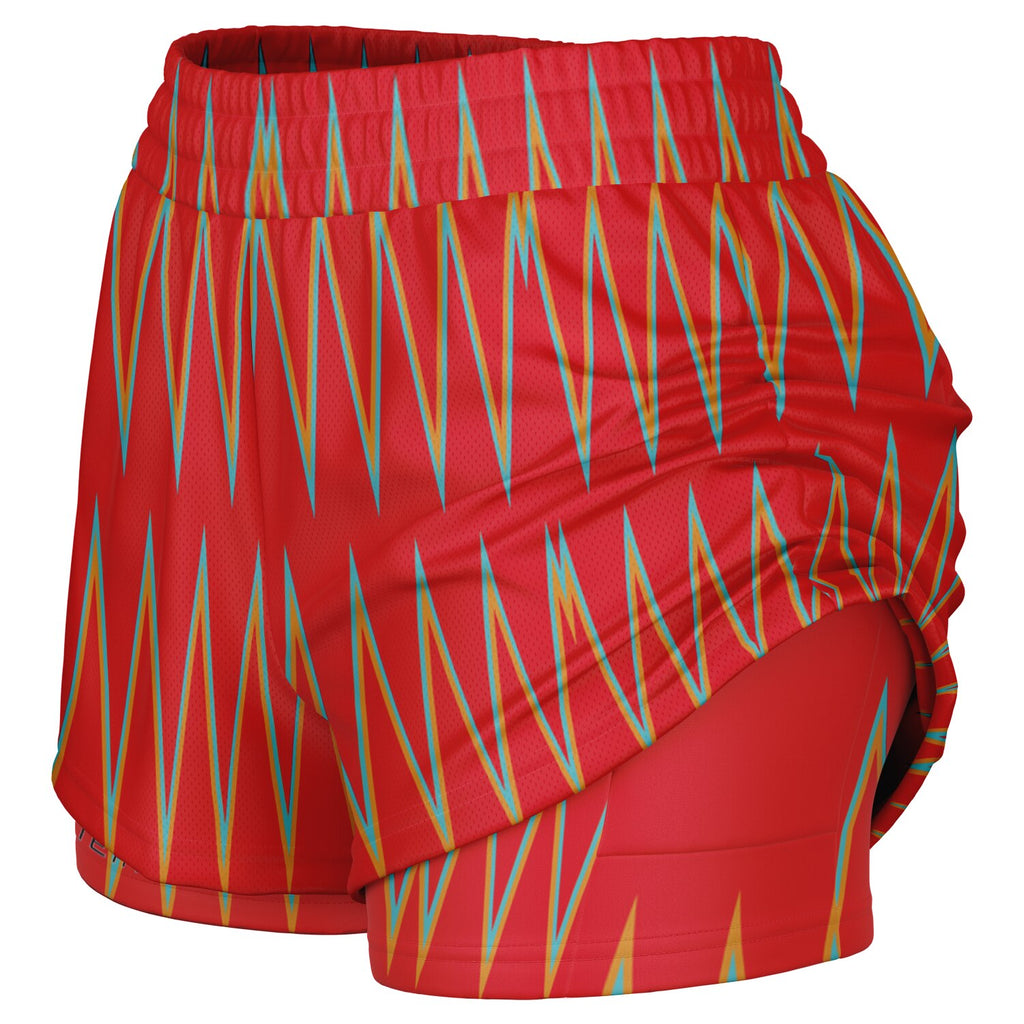 $NiieihiiNookei Women's 2-in-1 Shorts - AOP