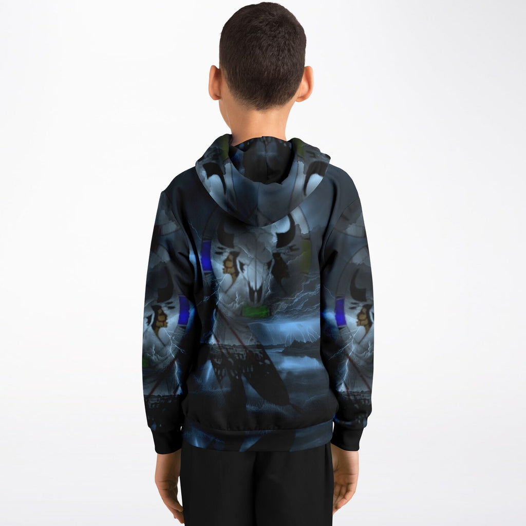Northern Arapaho Tribe Logo Fashion Kids Hoodie - AOP