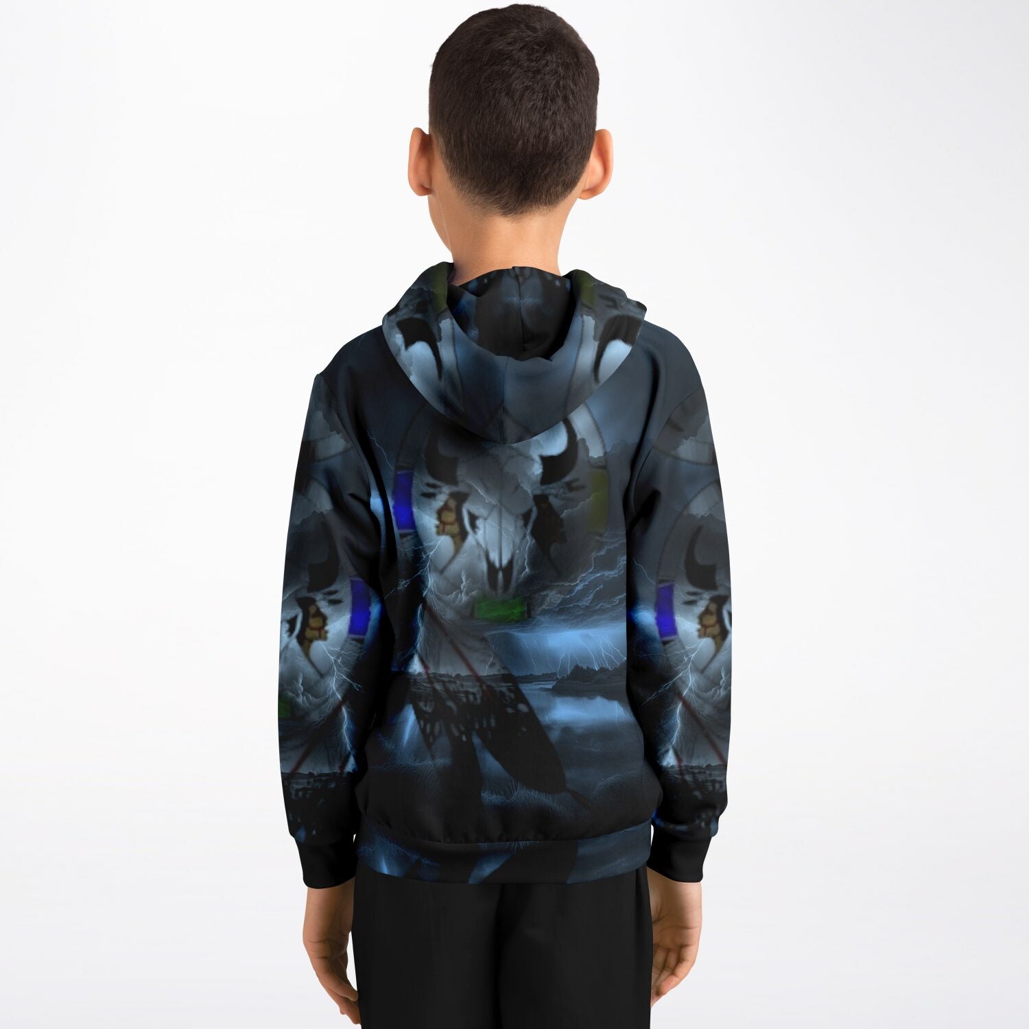 Northern Arapaho Tribe Logo Fashion Kids Hoodie - AOP