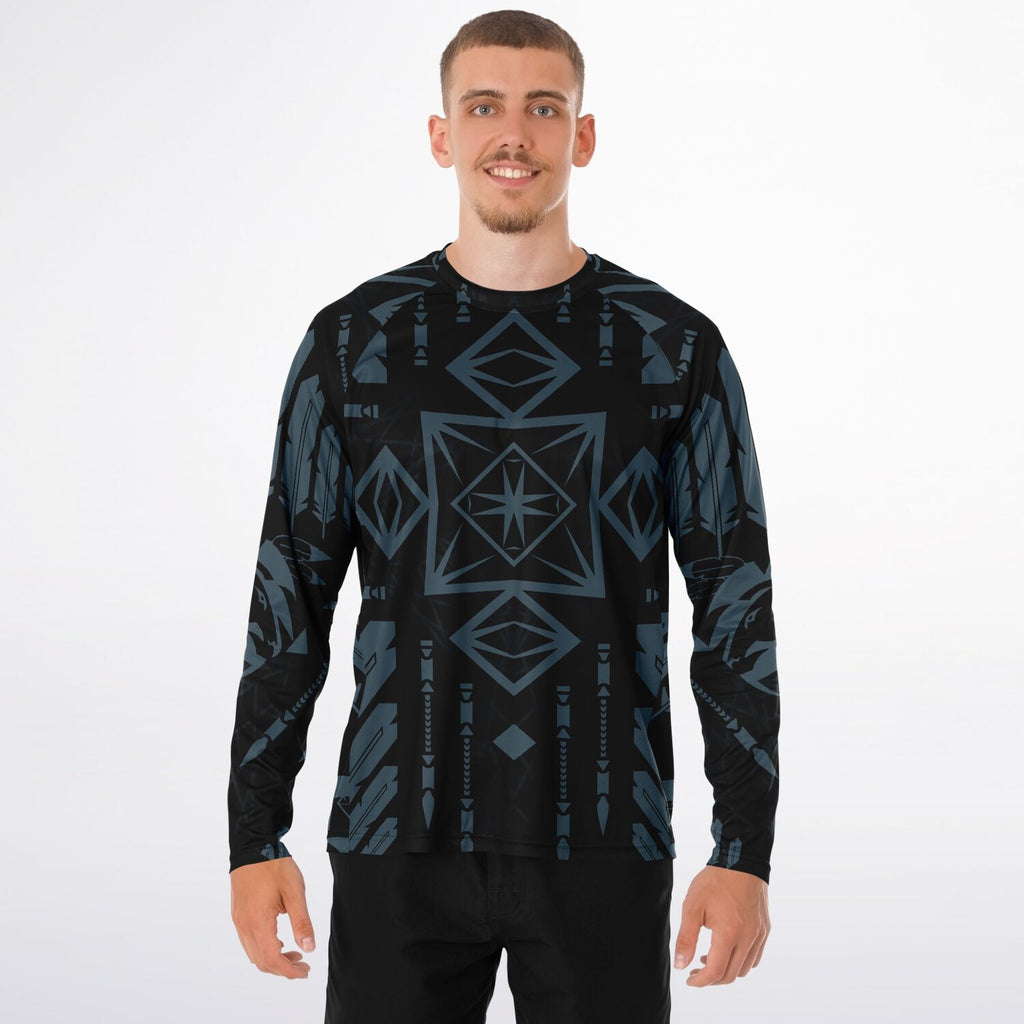 $NiieihiiNookei Men's Long Sleeve Performance Shirt - AOP