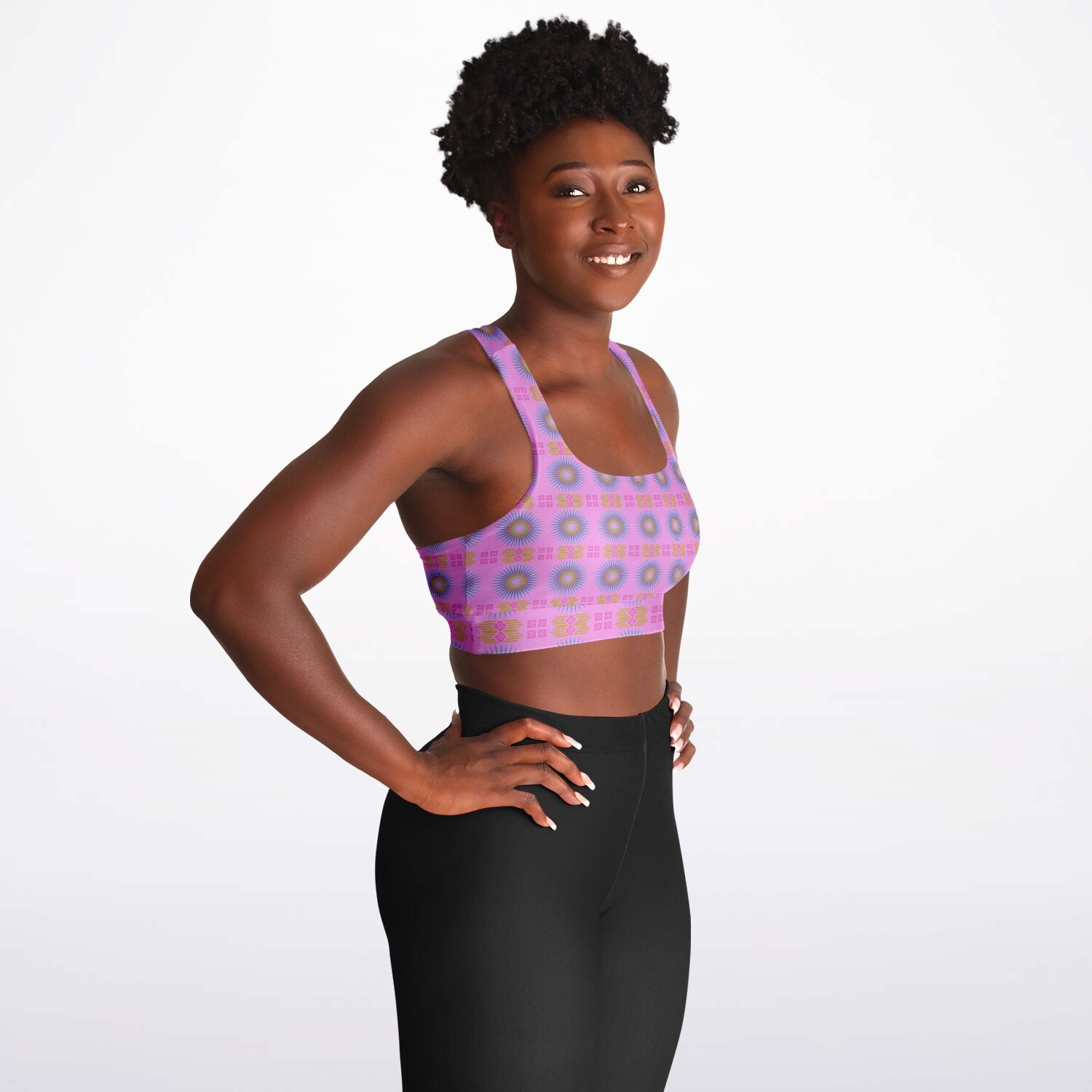 $NiieihiiNookei Padded Sports Bra - AOP