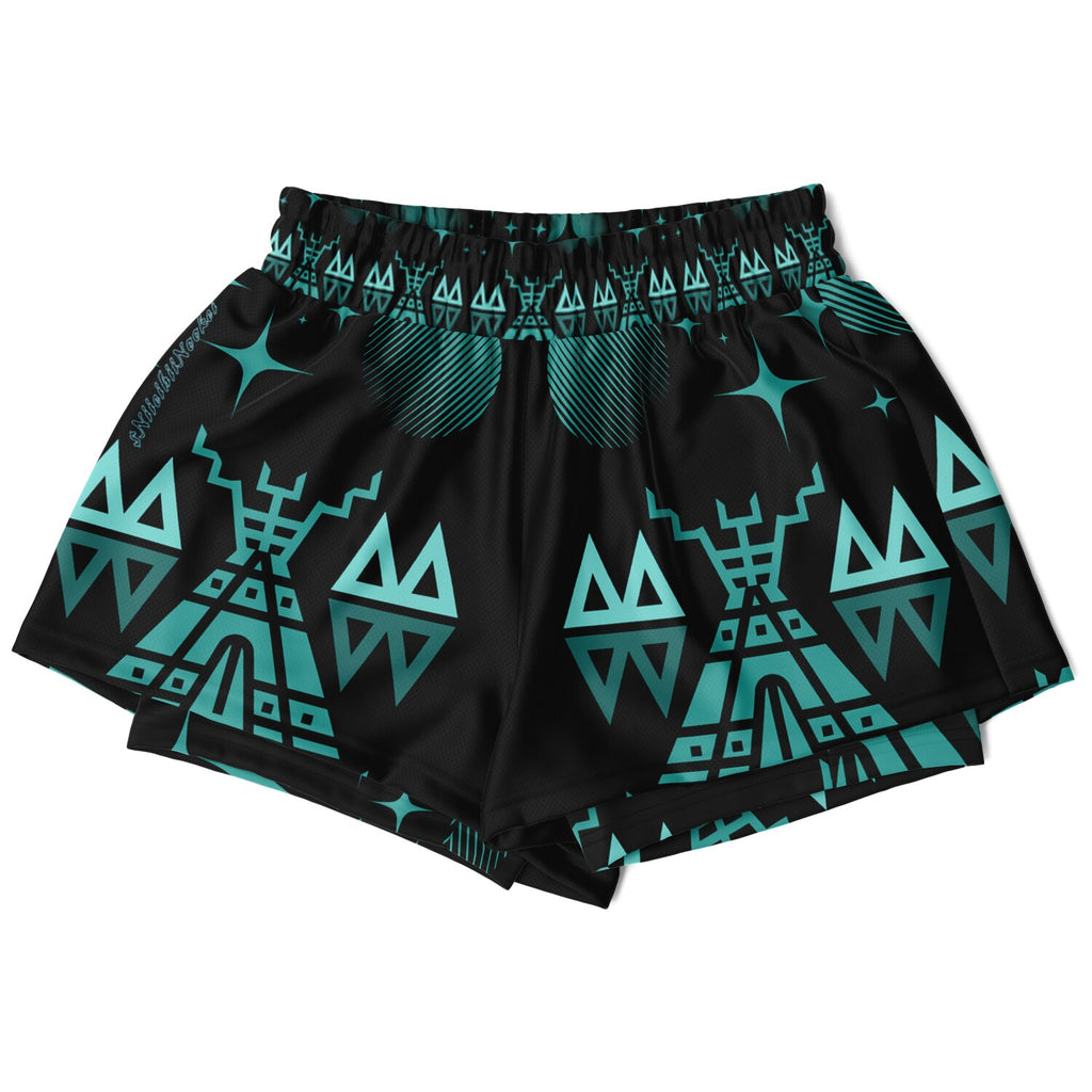 $NiieihiiNookei Women's 2-in-1 Shorts - AOP