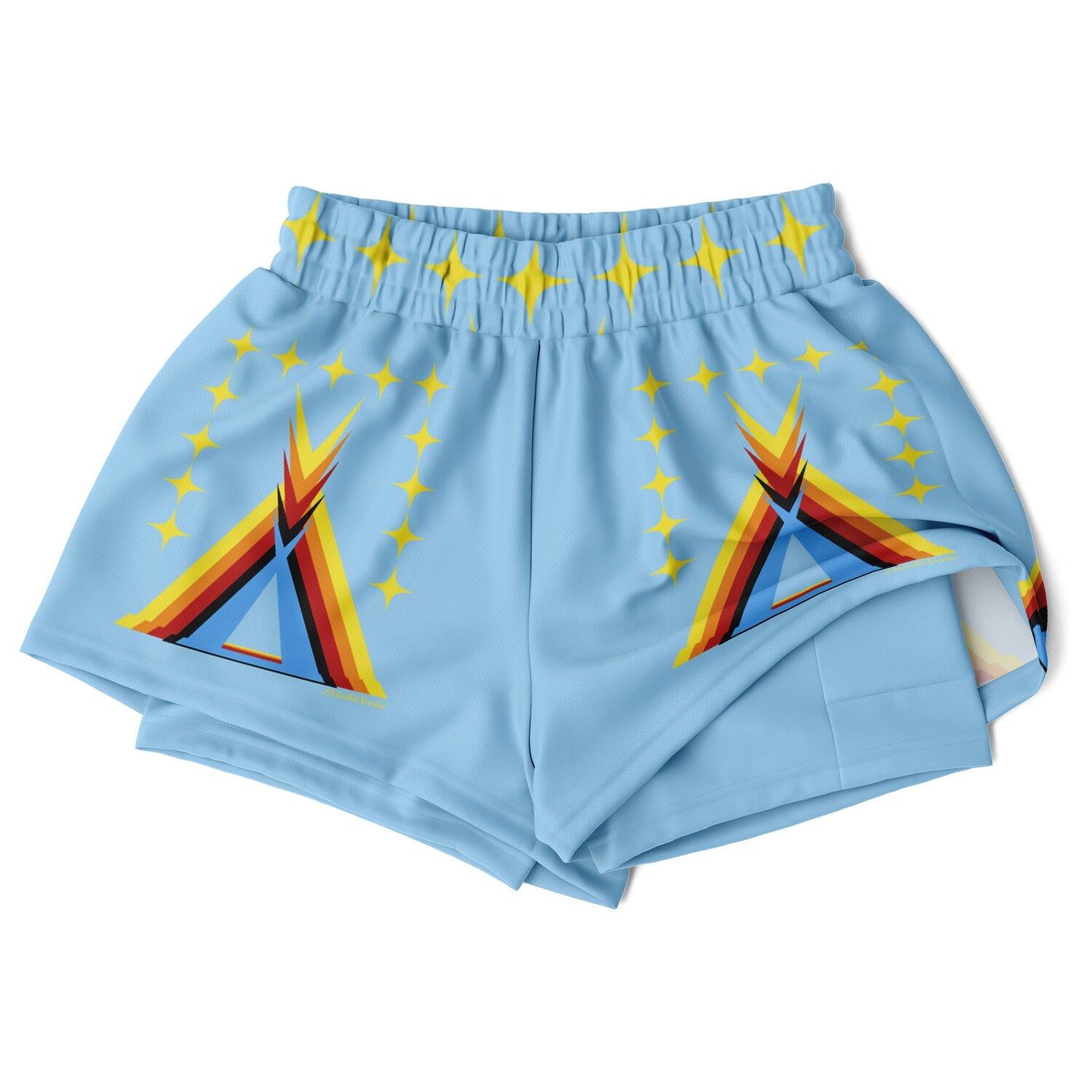 $NiieihiiNookei Women's 2-in-1 Shorts - AOP
