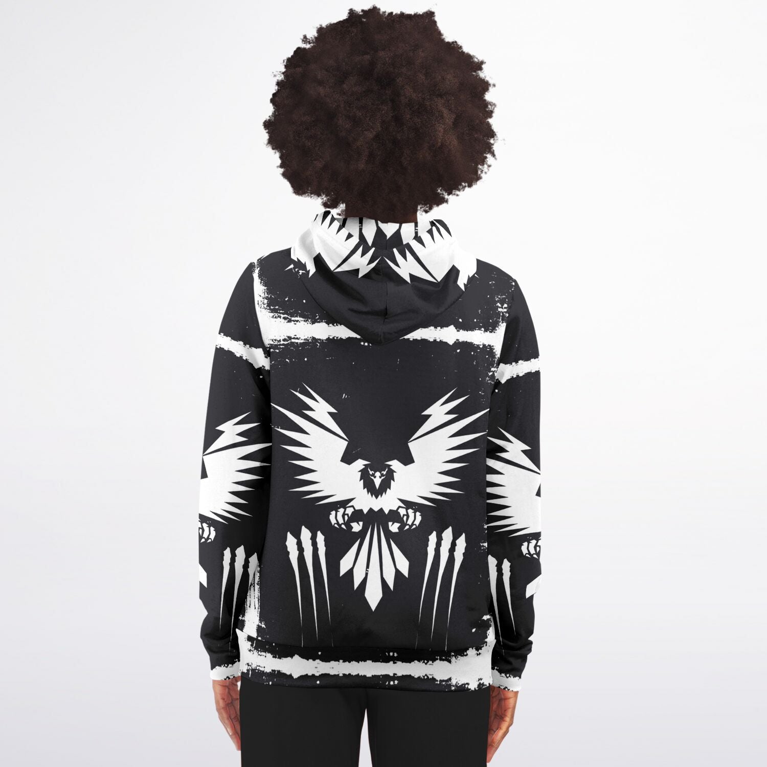 $NiieihiiNookei Athletic Zip-Up Hoodie - AOP