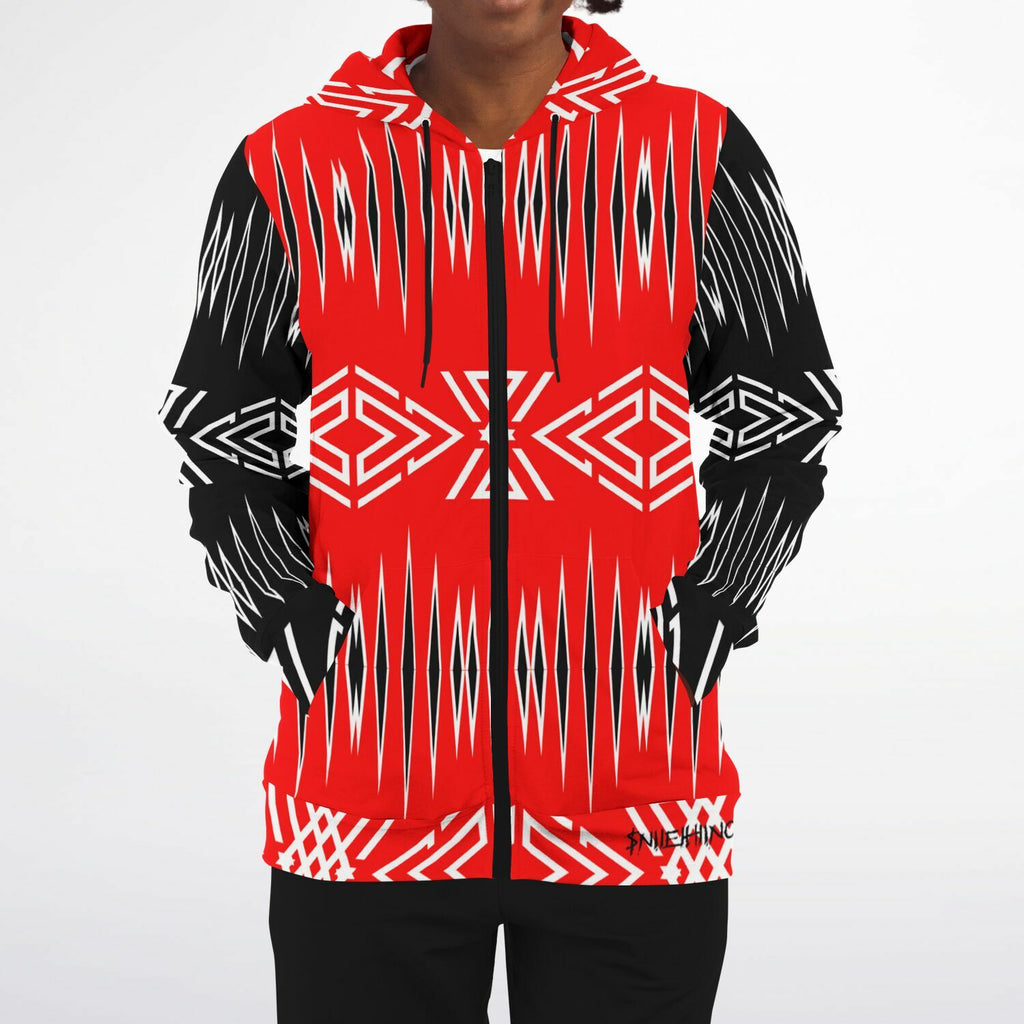 $NiieihiiNookei Zip-Up Hoodie - AOP