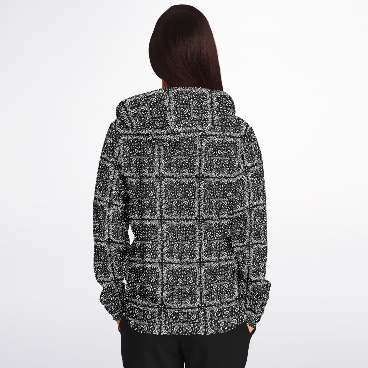 $NiieihiiNookei Athletic Zip-Up Hoodie - AOP