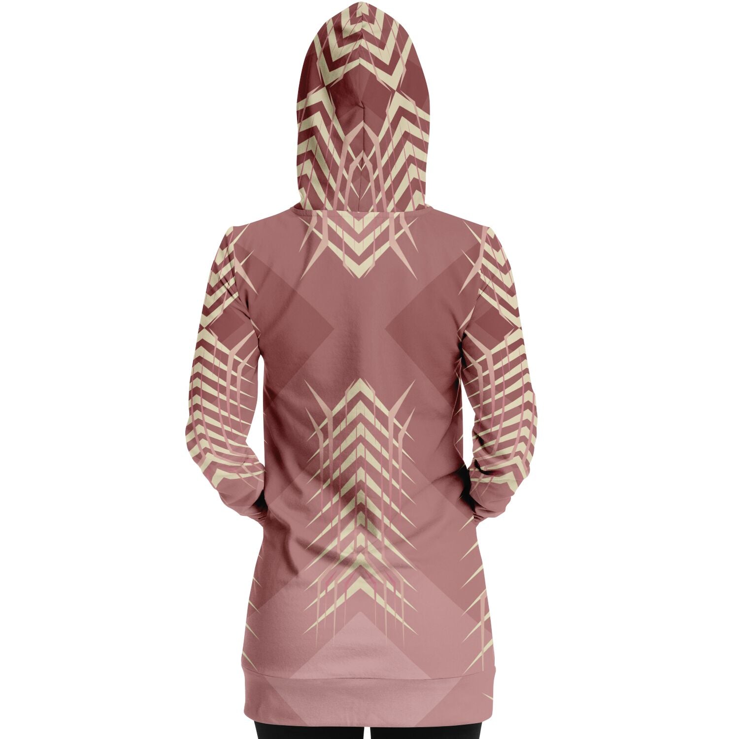 $NiieihiiNookei Fashion Longline Hoodie - AOP