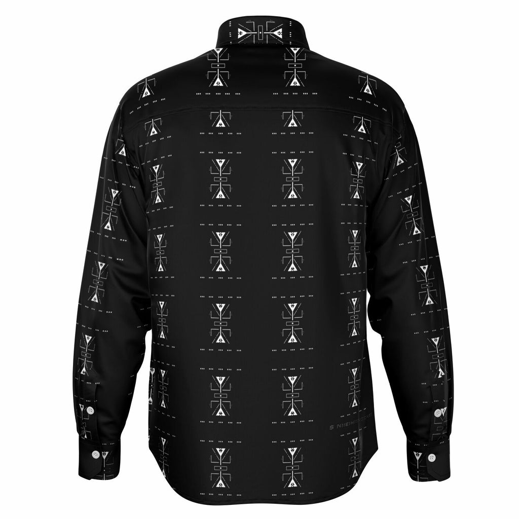 $NiieihiiNookei Long Sleeve Button Down Shirt - AOP
